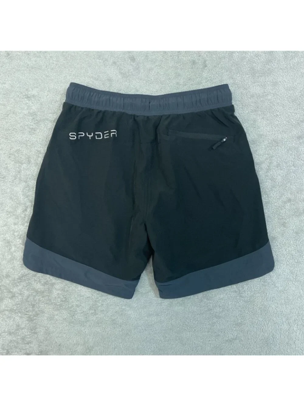 NWT Spyder Men's S Swim Shorts Black With UV Protection Quick Dry & Comfort